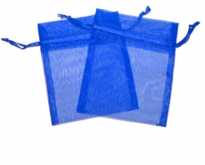 Royal Blue Organza Gift Bag 9 x 7cm