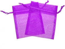 Violet Organza Gift Bag 9 x 7cm
