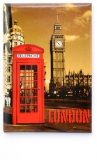 Red Telephone Box by Big Ben Picture Magnet