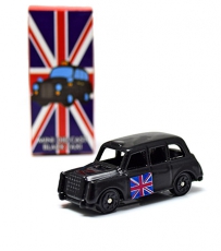 Miniature Black Taxi Model