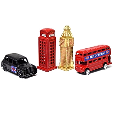 Set of Four Diecast Metal Miniature London Models