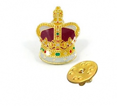 Crown Metal Lapel Pin Badge