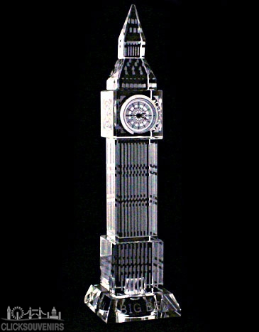 17cm Light Up Crystal Big Ben with Clock