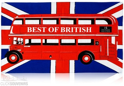 Best of British Bus Tea Towel