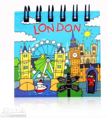 Comical London Magnetic Notepad