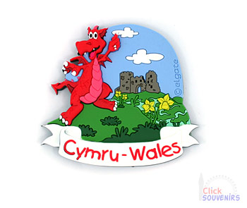 Wales Cymru Karte Magnet Souvenir Kühlschrank Magnet "zehn Welsh Gebote" Wales
