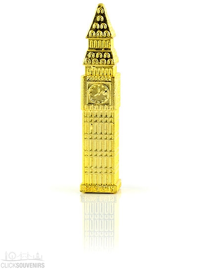 London Big Ben Metallic Model In Gift Box British Souvenir 