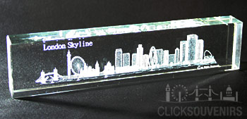 corto Laser Crystal Art London Skyline tutti i dettagli motivo: attrazioni famose di Londra 