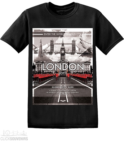 London Guards by Buckingham Palace T Shirt