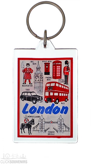 London City Scenes Acrylic Keyring