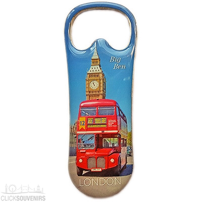 London Souvenir Bottle Opener Magnet