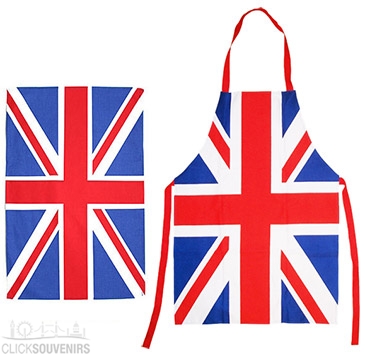Union Jack Apron and Tea Towel Gift Set
