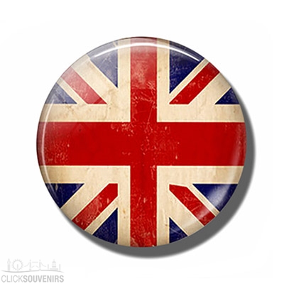 Pebble Look Vintage Union Jack Magnet
