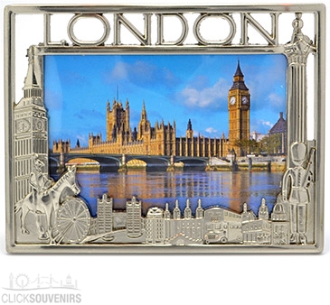 Pewter London Photo Frame