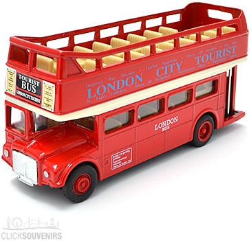 Pullback Diecast Metal Sight Seeing Bus Model
