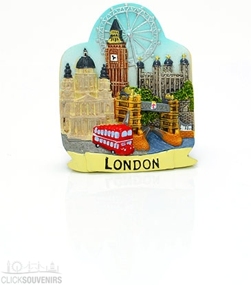 Resin London Collage Magnet