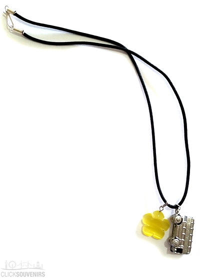 Silver Bus Necklace