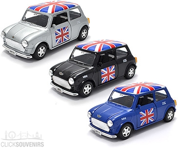 Gift Set 3 Union Jack Mini Cooper Model Cars