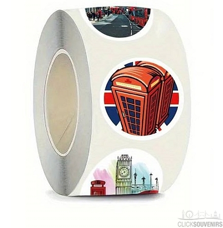 Roll of 500 London Stickers