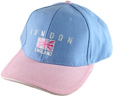 Pink and Blue Union Jack Baseball Cap UK