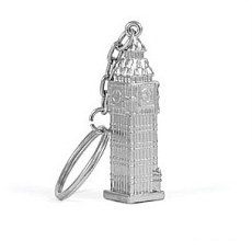 Silver Metal Big Ben Keyring