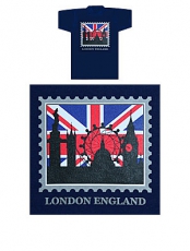 Skyline Union Jack Stamp T-Shirt