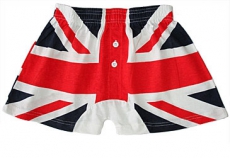 Mens British Union Jack Boxer Shorts