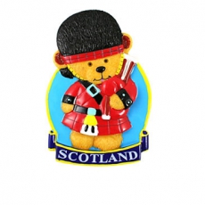Scottish Piper Teddy Bear Magnet