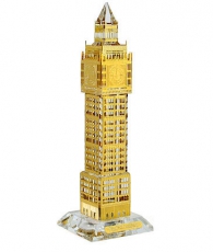 15cm Crystal Big Ben Model with Gold Plated Facing