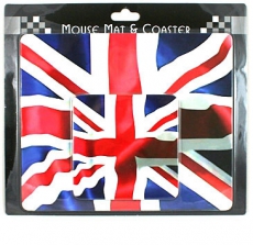 Union Jack Mouse Mat & Coaster Set