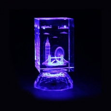 Laser Art Light Up Crystal with Colour Changing Lights