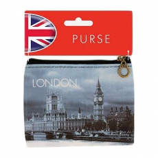 London Big Ben Black and White Photographic Zip Purse