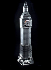 22cm Light Up Crystal Big Ben with Clock
