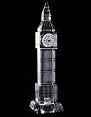 17cm Light Up Crystal Big Ben with Clock
