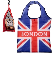 Union Jack Big Ben Foldable Shopping Bag