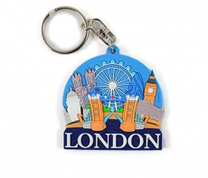 Rubber Collage Keyring