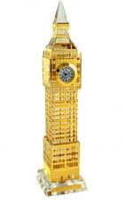 22cm Light Up Gold Plated Crystal Big Ben Clock