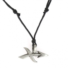 Sagittarius Pewter Pendant with Adjustable Cord