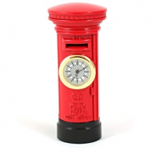 Red Post Box Clock