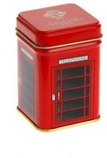 Telephone Box Mini Tin with Tea