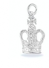 Sterling Silver Crown Charm
