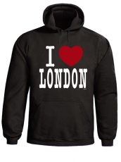 Black I Love London Souvenir Hoodie