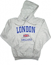 Grey England Union Jack Hoodie