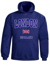 Navy Blue London Union Jack Hoodie
