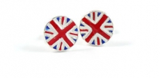 Sterling Silver Union Jack Earrings