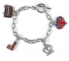 Union Jack Charm Bracelet