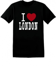 Classic Fit Black I Love London T Shirt