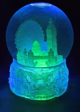 Large Light Up London Collage Snowstorm Snow Globe