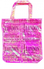 Metallic Pink Shopping Bag