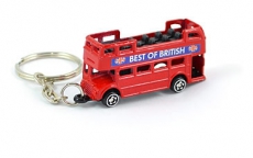 Diecast Metal Sight Seeing Bus Keyring